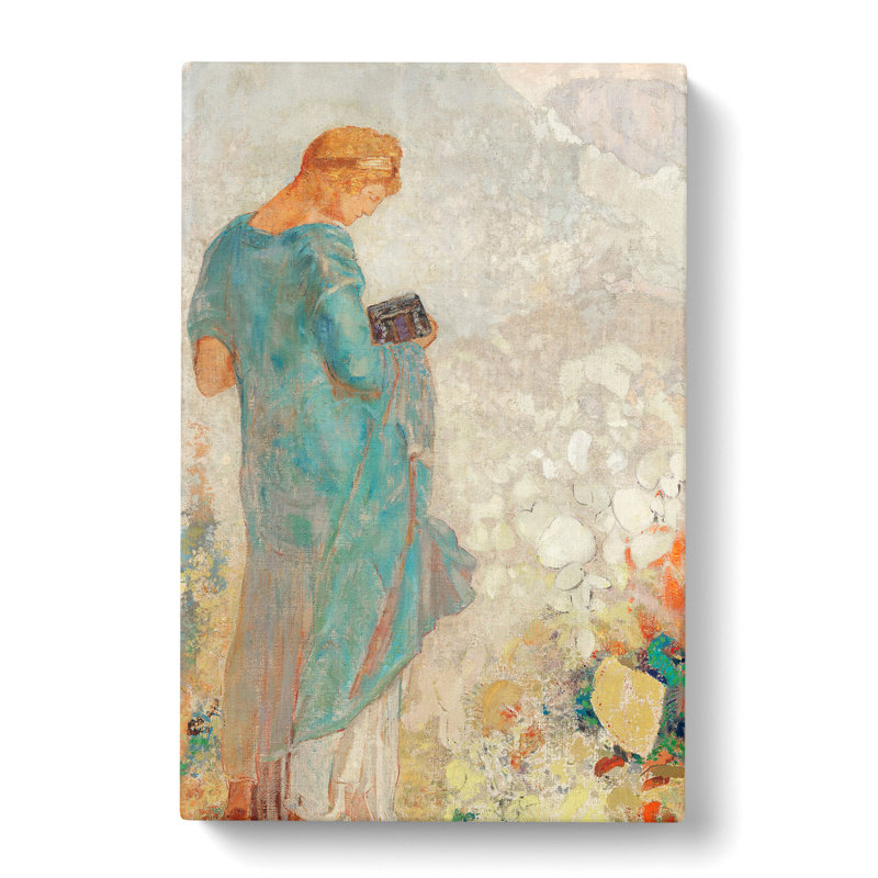 Pandora Vol.2 by Odilon Redon - Wrapped Canvas Painting, 76cm H x 50cm W x 3cm D