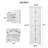 Tall Storage Cabinet With 8 Doors And 4 Shelves For Living Room, Kitchen, Office, Bedroom, Bathroom, Modern-112009188