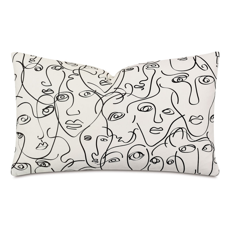 Housse et insert de coussin décoratif Boutique Noam, Rectangle H 13 po x l 22 po