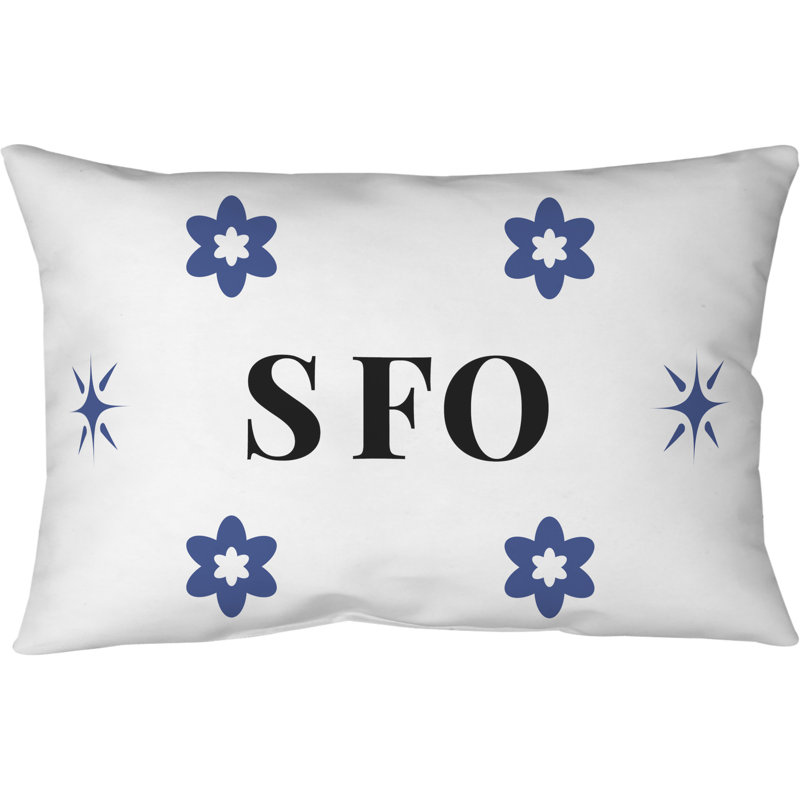 Coussin en microfibre San Francisco Basketball Colors 20 po x 54 po, Blanc / noir / bleu San Franciscon Basketball Coul