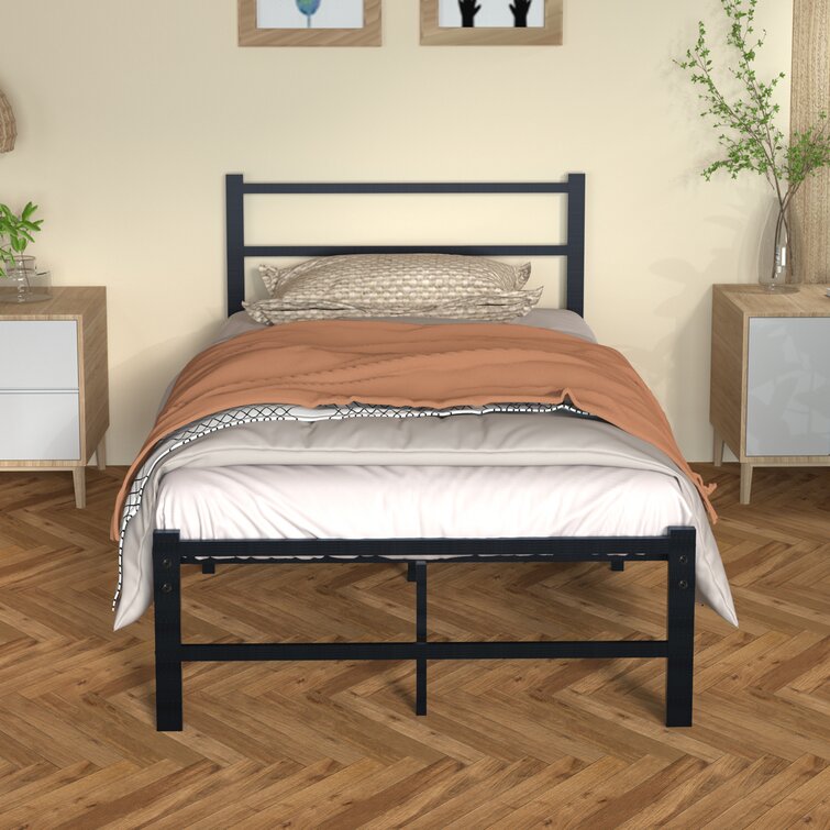 Analeyah 34.8'' Bed Frame with Base Support, Twin 