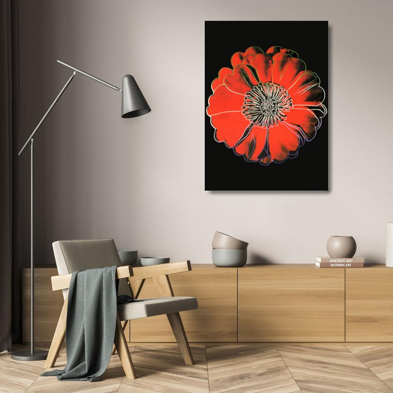 Fleur pour le dôme Tacoma, v. 1980, H 24 po x l 17 po