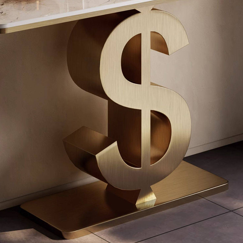 Console de style moderne en pierre frittée, H 33,4 po x l 59 po x P 13,7 po