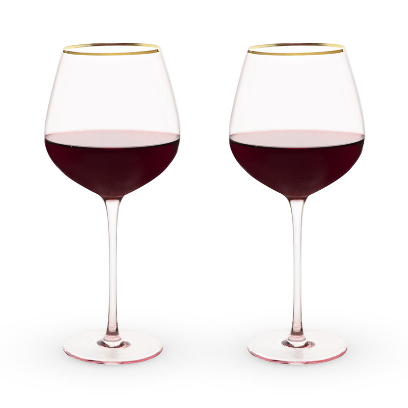 Rose Crystal Red Wine Glass