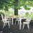 Four Metal Base Dining Table-125118001-2057929
