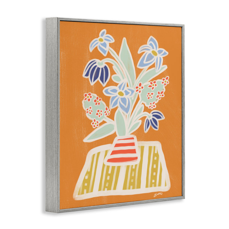 Giclée encadrée Bouquet de fleurs Trea, design par Beki Marquardt, Estampe numérique Farmhouse, H 20 po x l 16 po