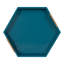 Plateau décoratif hexagonal avec poignées en métal Norvan-601423991