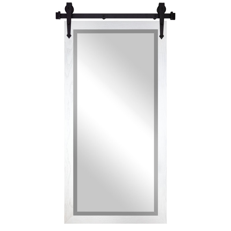  Miroir biseauté Ozark, Blanc
