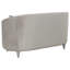 Causeuse grise grise contemporaine avec capitonnage