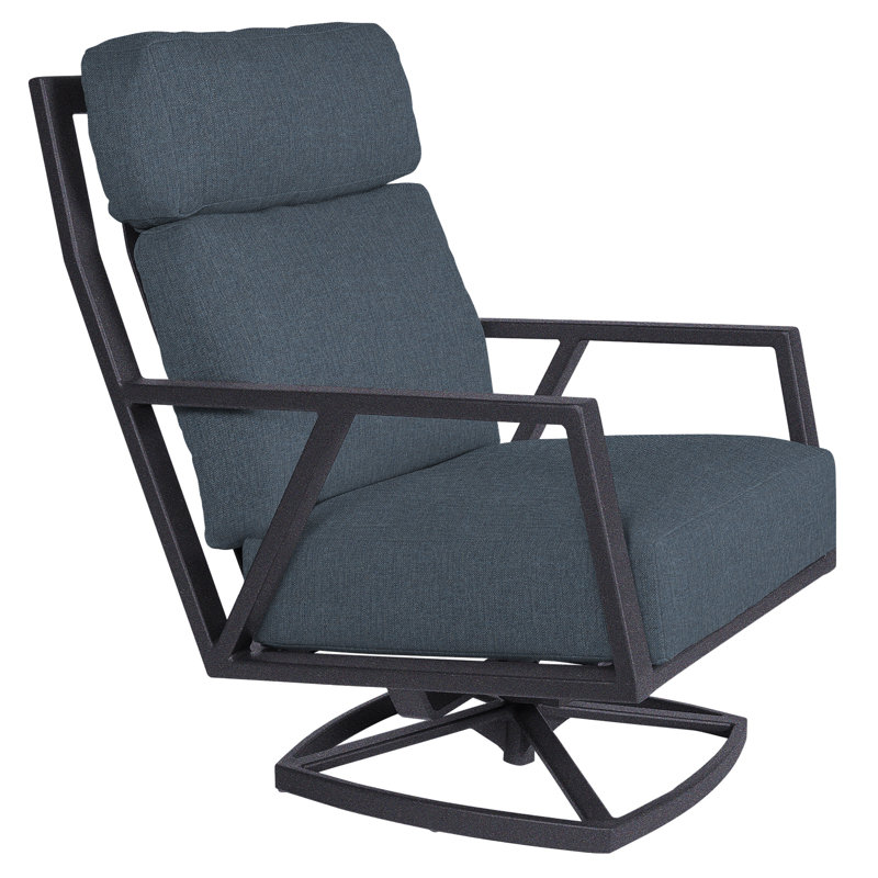 Aris Outdoor Rocker Chair, Graphite, Flagship Stone Sunbrella®
