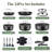 24-Piece Nonstick Cookware Set Removable Handles, Stackable, RV Cookware Sets,Black