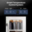 Whynter BSR-080SB 15 inch Built-ln 80 Cans Undercounter Stainless Steel Beverage Fridge with Reversible Door, Digital Control, Lock, and Carbon Filter