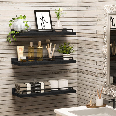 Talissa 3 Piece Wood Floating Shelf