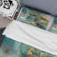 Ensemble de housse de couette turquoise et jaune à encre liquide captivante-822776172