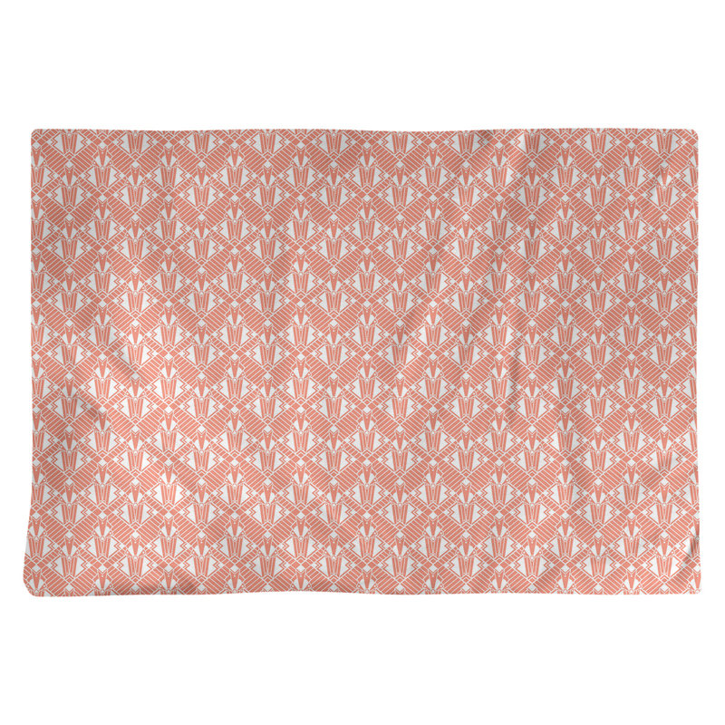 Napperon en coton 18 po Alternate art deco, Orange
