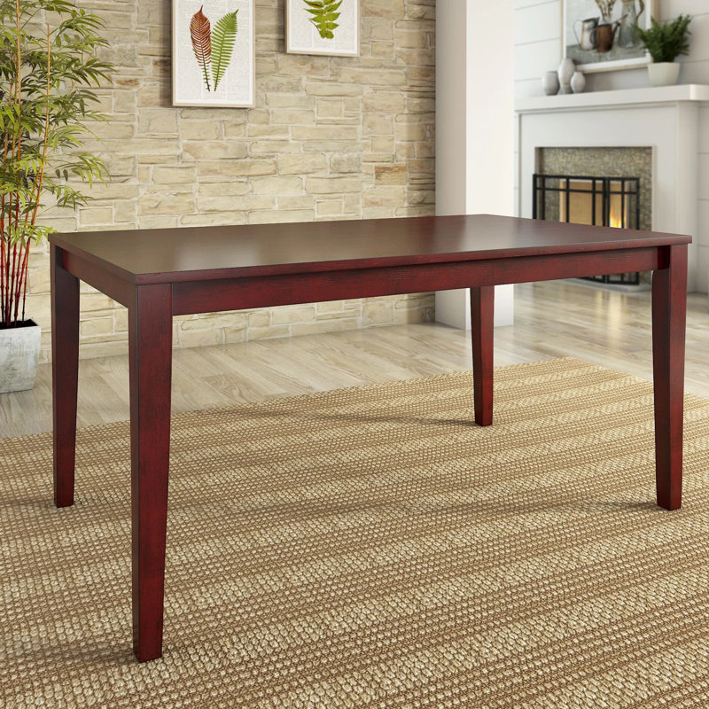 Alexa-Mae Dining Table, Antique Berry, 30" H x 36" W x 60" L