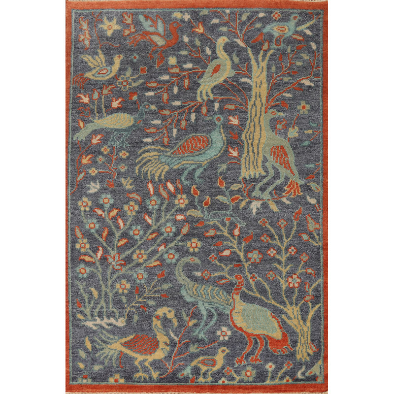 Tapis oriental à motif animalier Ziegler