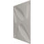 Panneau mural décoratif 3D en forme de pétale EnduraWall 19 pi 8 po x H 19 5/8 po, brume métallique métallique universelle (couvre 2,67 pieds carrés)-123532535
