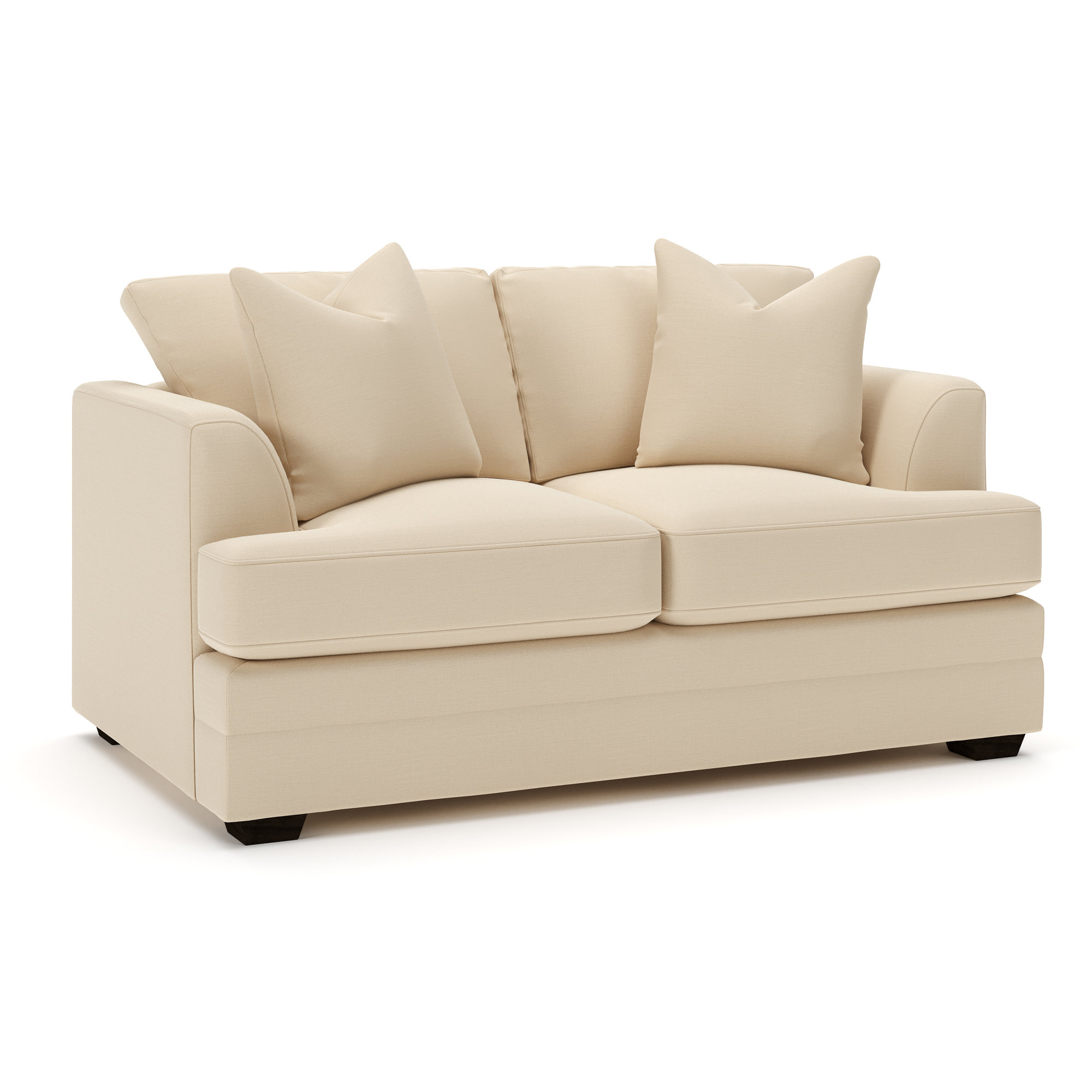 Edan Upholstered Sofa, Canvas Flax Sunbrella® Canvas