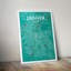 Denver City Map - No Frame Print-964423314