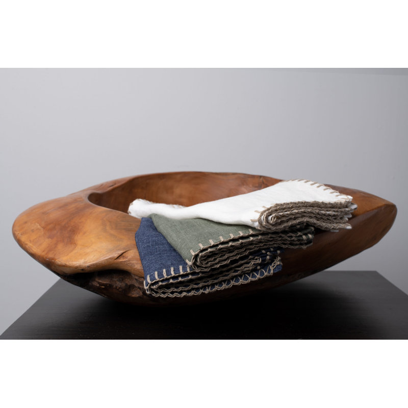 Evaline Brody Linen Cocktail Napkins, Ivory