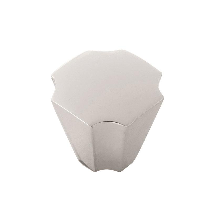 Monarch Collection Knob - 1-1/8" x 1-1/8 " Cabinet Knob - Transitional Hardware for Drawers & Cabinets, Polished Nickel