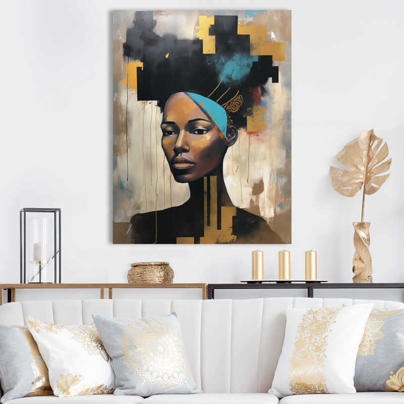 Urban Urban Contemporary African I, H 32 po x l 16 po x P 1 po, Toile tendue