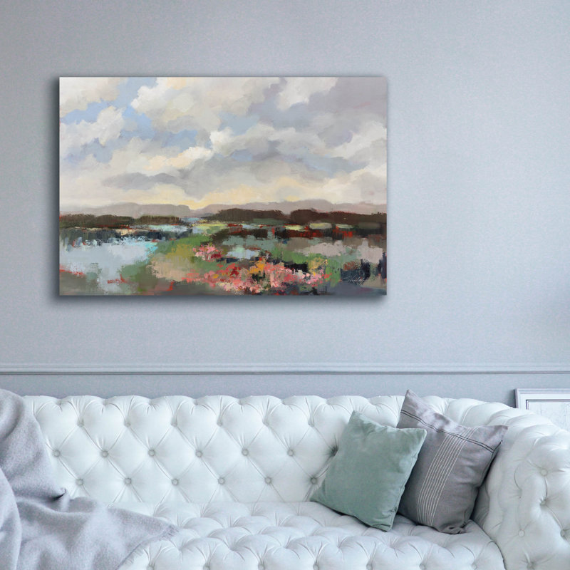 Toile épique «By the Lake» par Silvia Vassileva, 60 po x 40 po