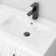 Ensemble meuble-lavabo simple de 122 cm avec lavabo en résine SMC