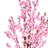 6 ft. Artificial Peach Blossom Tree With Black Plastic Pot Artificial Tree
