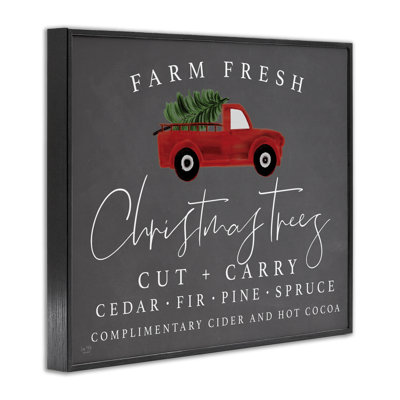 Farm Fresh Trees over Framed Giclee, design by Lux + Me Designs