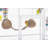 59.25'' Steel Flat Top Floor Bird Cage with Wheels-660313742