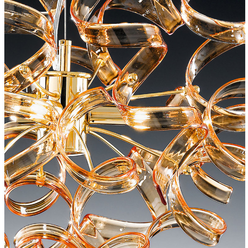Astro 8-Light Novelty Pendant, Amber