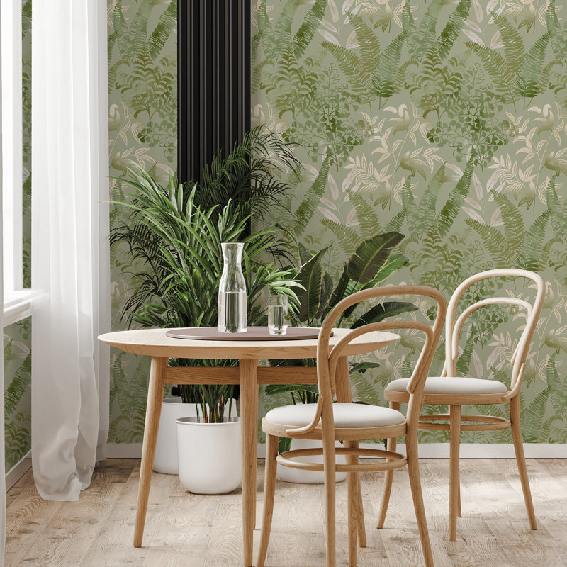 Intrigue 33cm x 52cm Texture Wallpaper Roll, Fresh Green