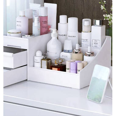 Kanja Makeup Organizer Rebrilliant Finish: White