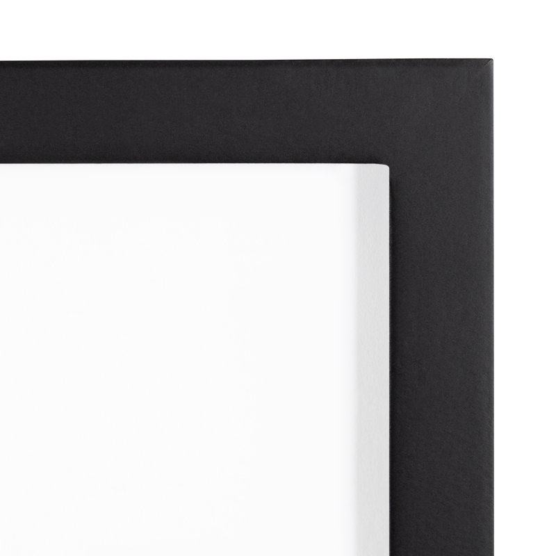 Kinchen Matte Picture Frame - Set of 6 with Mat, Brown/Black