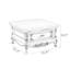 Table basse en bois massif de style européen-101395668