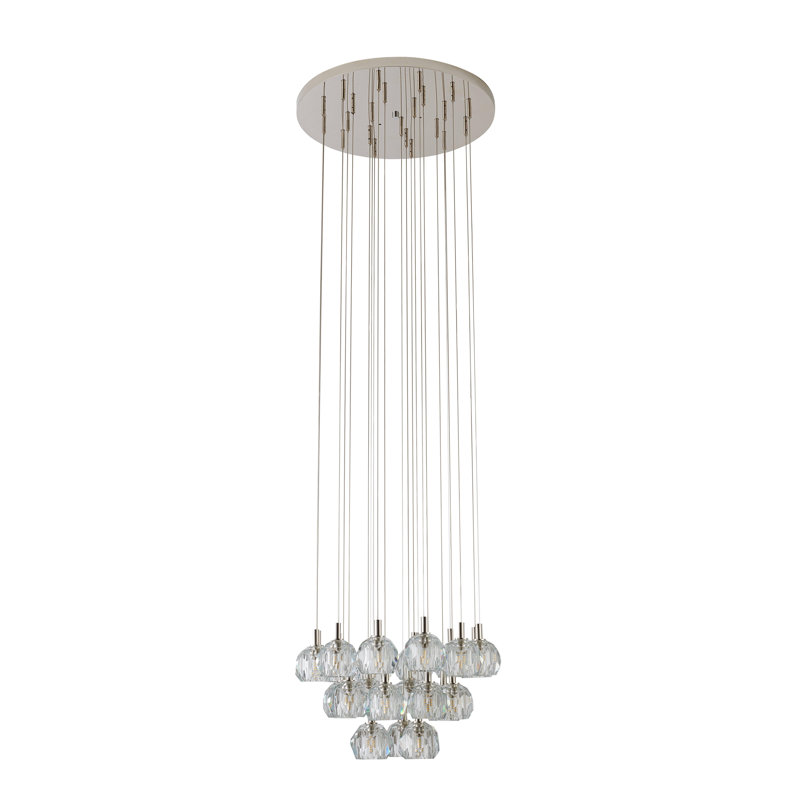 Luminaire suspendu sphérique unique à 23 lumières