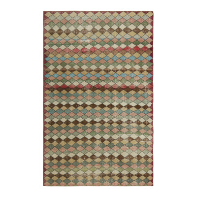 One-of-a-Kind 4'9”x7'10” Hand Knotted Area Rug