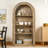 4-Tier Arched Storage Bookcase with Open Display Storage Shelf for Living Room,-1823357138