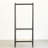 Reyansh Solid Wood Clothes Rack with PE Rattan Shelf