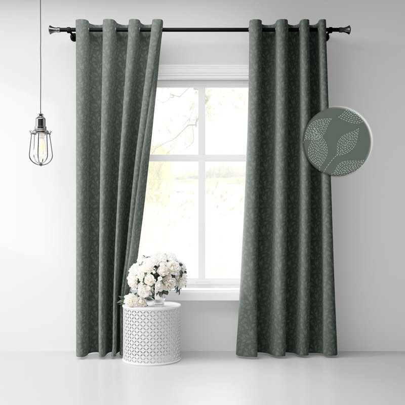 Paire de rideaux semi-transparents avec œillets, l 50 po x L 72 po