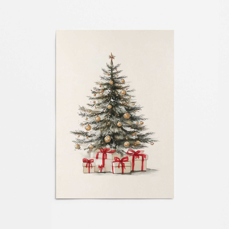 Reproduction d'art cadeaux dorés, 16 po x 20 po, Sans cadre