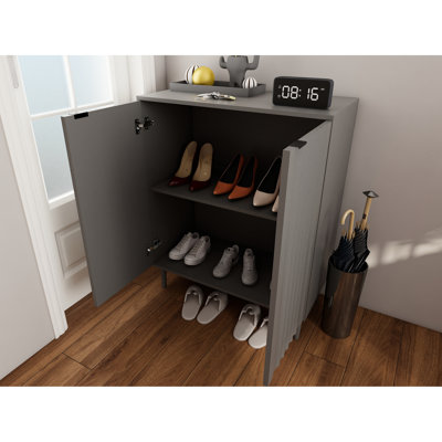 De cuisine moderne et stable pour usage à long terme, bois d'ingénierie gris antique, profondeur 32,08 po, largeur 15,23 po, hauteur 38,45 po