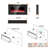 Recessed and Wall Mounted Electric Fireplace with Adjustable Flame Brightness & Speed, Multicolor-1083935081