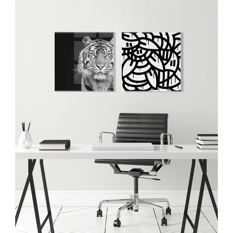 Peu importe si votre art mural en acrylique flottant noir ou blanc par Arm of Casso