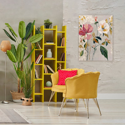 Toile d'abstraction ludique, conception par Annabelle Hall