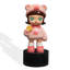 Statuette de plancher représentant une adorable fille de dessin animé avec un bonnet d'ours-547823456