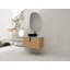 Meuble-lavabo de 30 po avec lavabo d'art en céramique et dalle de pierre artificielle, porte à fermeture en douceur, montage mural, contreplaqué (emballage KD)-259457974