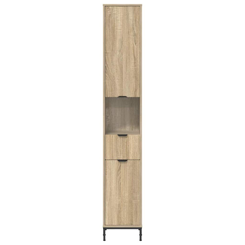 Engineered Wood Freestanding Linen Cabinet